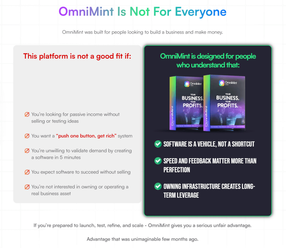 OmniMint AI Commercial Software