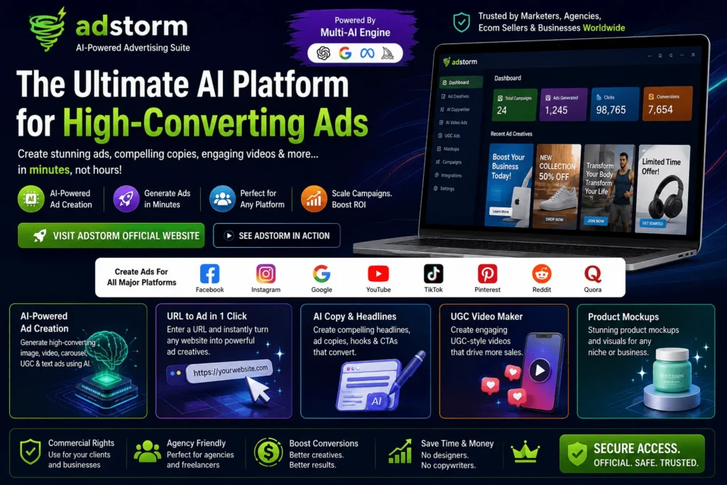 Adstorm Elite features

