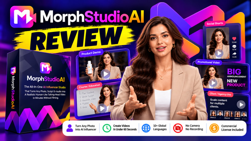 MorphStudio AI turn photo into talking video